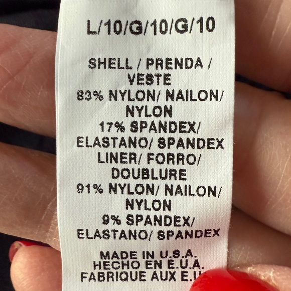 Vitamin A Maillot One Piece Bathing Suit Black NWT Size 10 - Picture 7 of 8